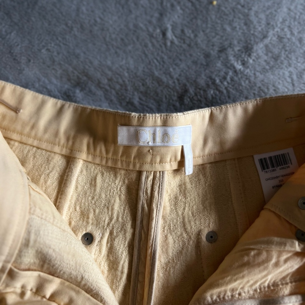 COPY - CHLOÉ - Quilted cotton jacquard shorts in beige - Picture 11 of 13